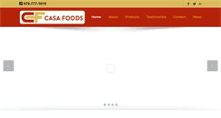 Desktop Screenshot of casafoods.com